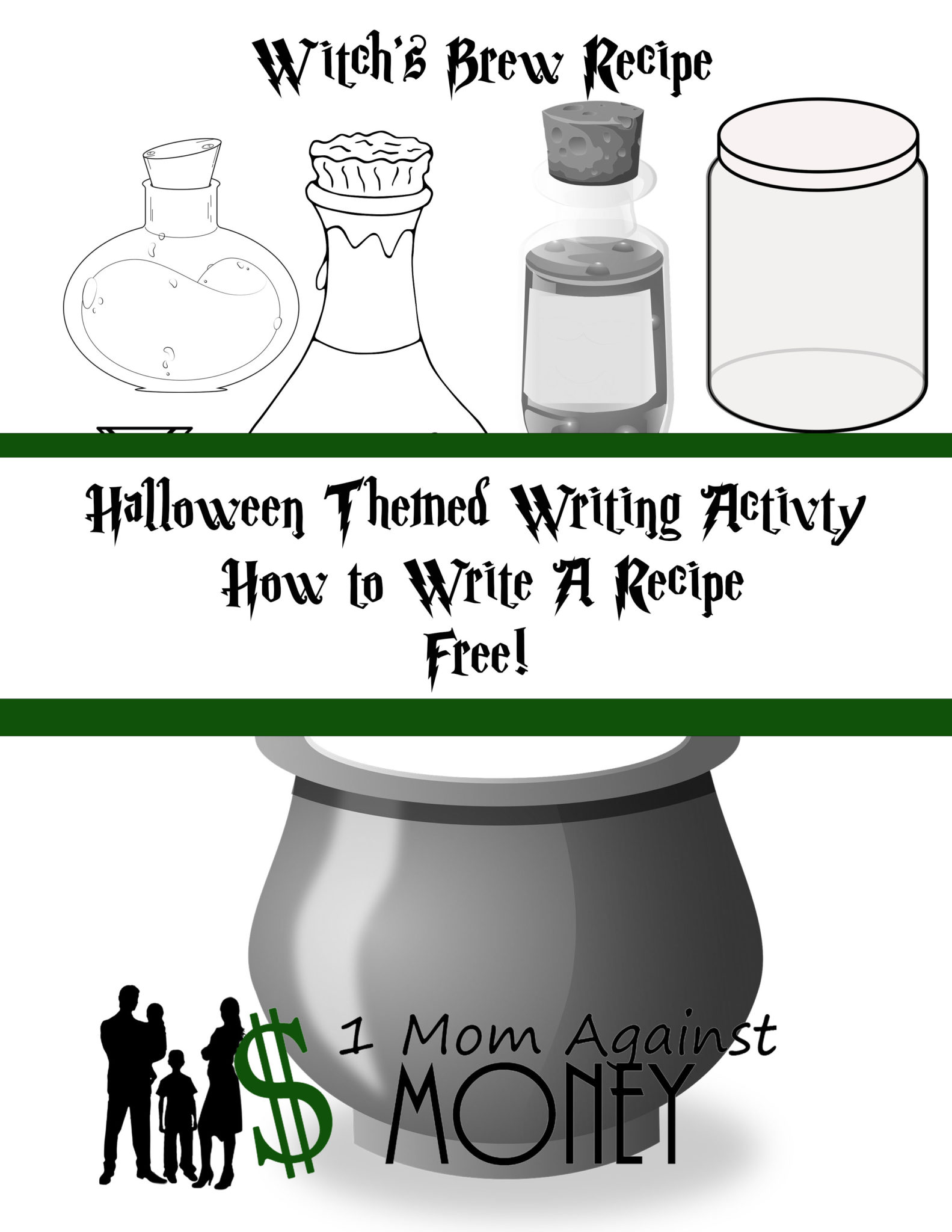 Witches Brew Halloween Recipe Writing Activity