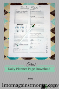 http://www.1momagainstmoney.com/free-daily-planner-pages/
