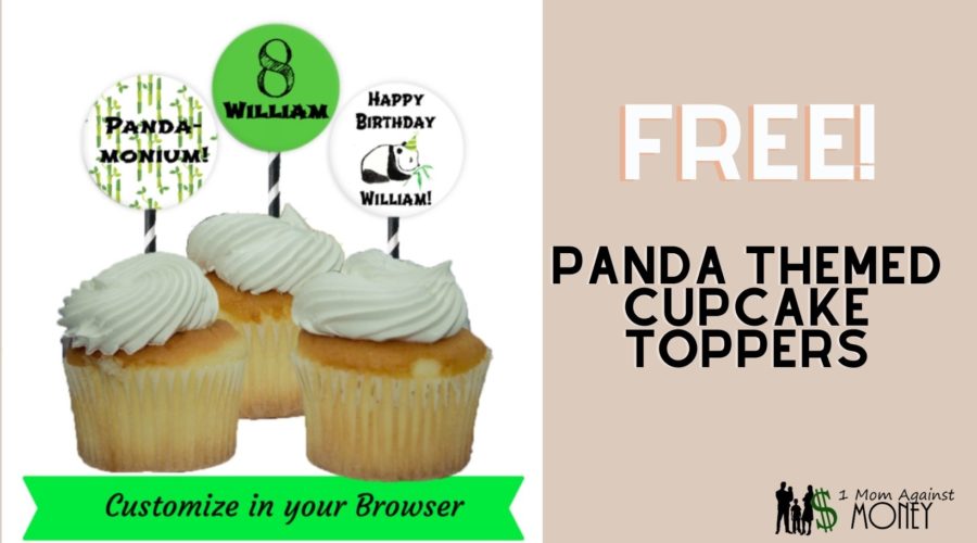 Panda Party Cupcake Toppers