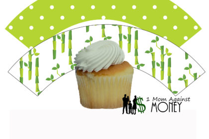 Panda Cupcake Wrappers free from 1momagainstmoney.com