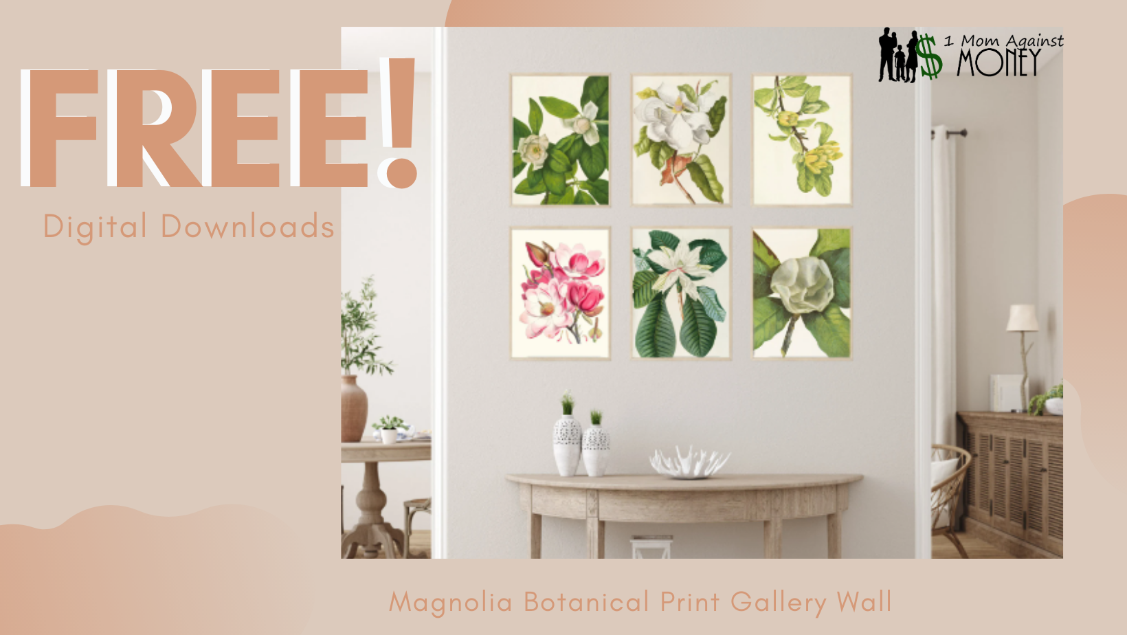 Free! Magnolia Botanical Watercolor Prints Download