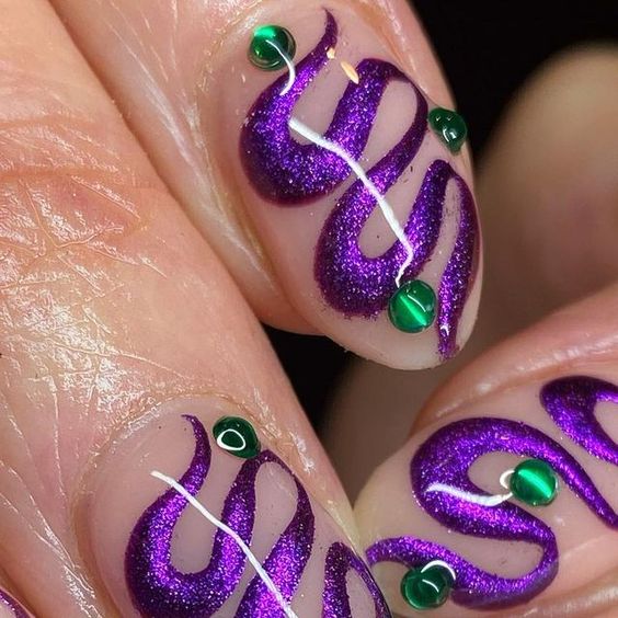 The Little Mermaid Ursula nails